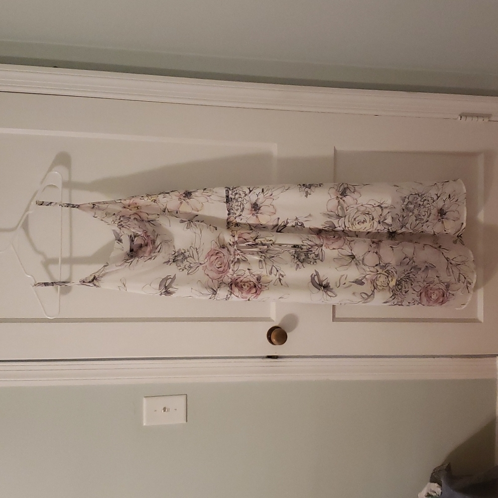WHMB Airy Sleeveless Floral Midi Dress, Size L